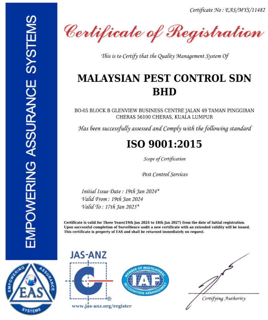 pest control price and charges